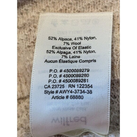 Wilfred Aubri Sweater Alpaca Blend Cropped Womens Size M Beige Relaxed Fit Soft - Picture 7 of 7